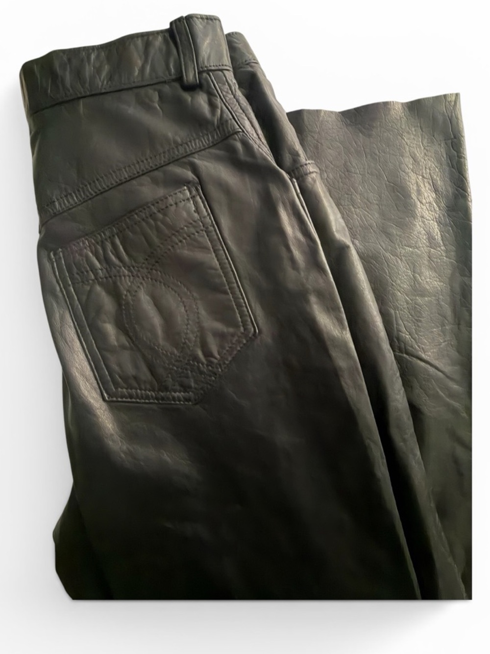 VTG Wilsons Leather Pants Size 8 Y2K - Picture 4 of 9